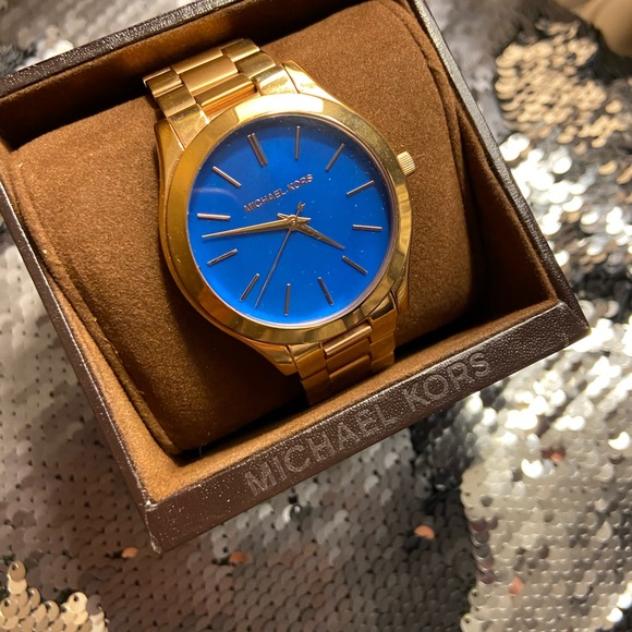 Michael Kors Slim Runway Rose Gold Watch MK3494 - Picture 1 of 6